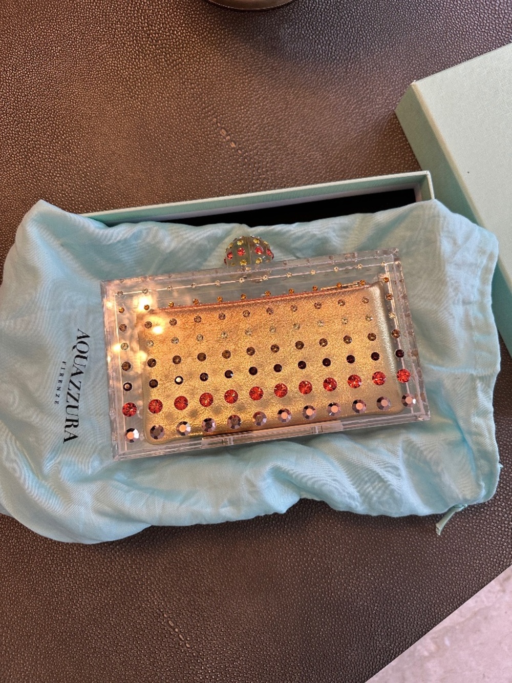 AQUAZZURA Tequila clutch